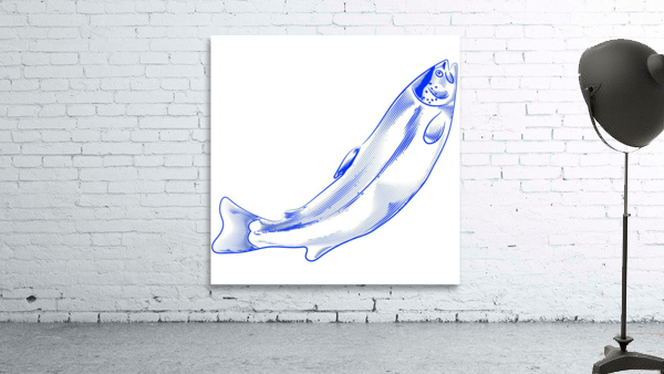 great blue salmon Wall Preview