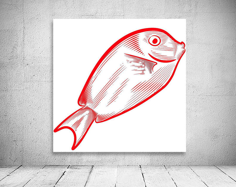 red snapper fish Wall Preview