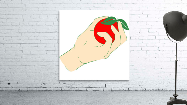 hand squeezed apple Wall Preview