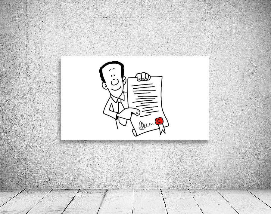 ManPointScrollDocumentContractLaw Wall Preview