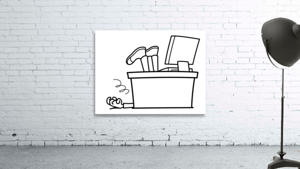 Faint Pass Out Desk Wall Preview