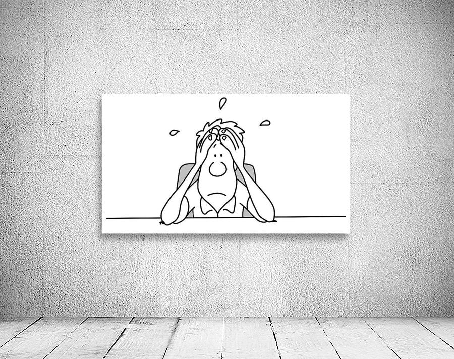 WorryStressNervousHeadHands Wall Preview