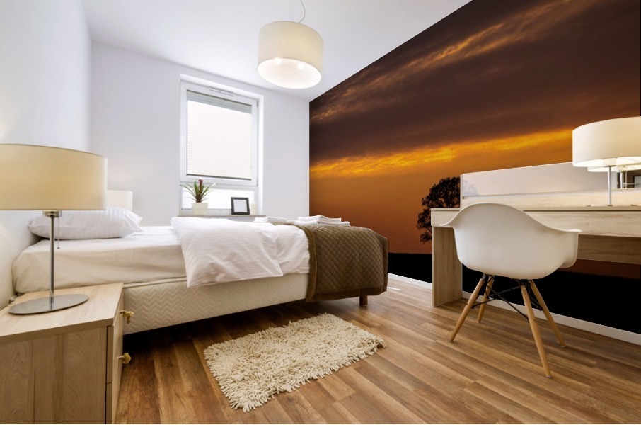 Distant Tree Mural print