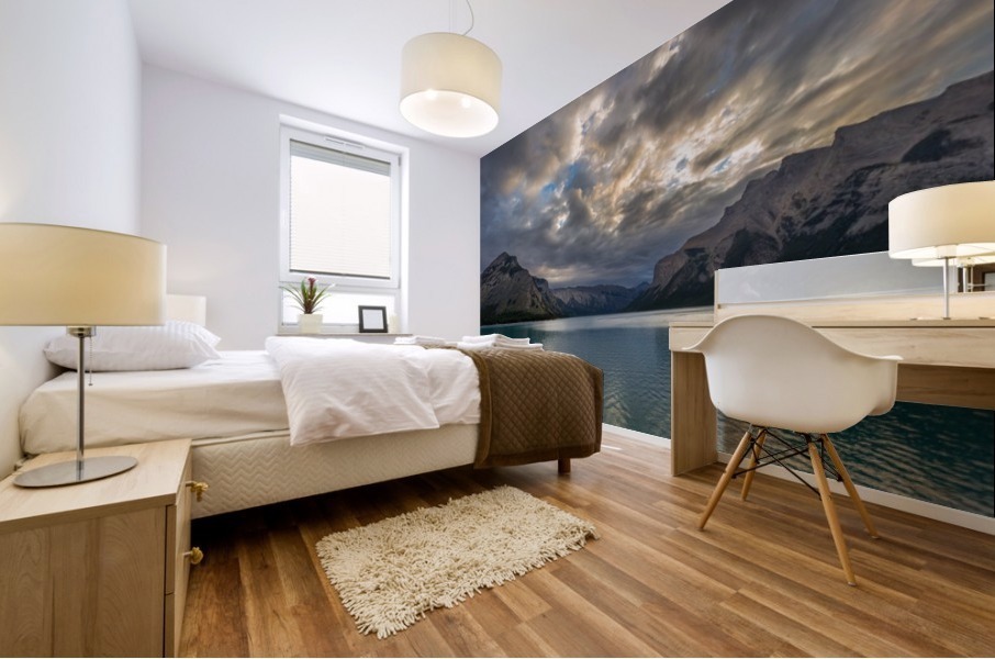 Alberta Lake Mural print