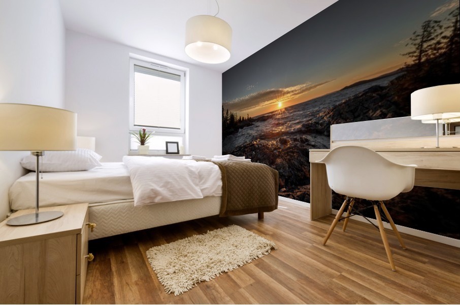 Rocky Sunset Mural print