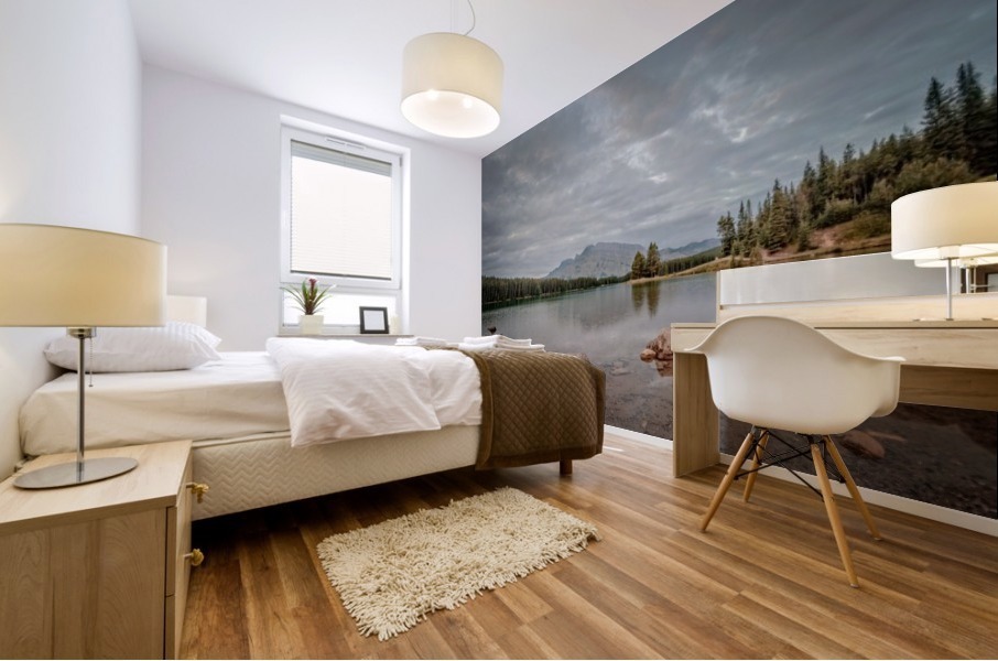 Two Jack Clouded Over Mural print