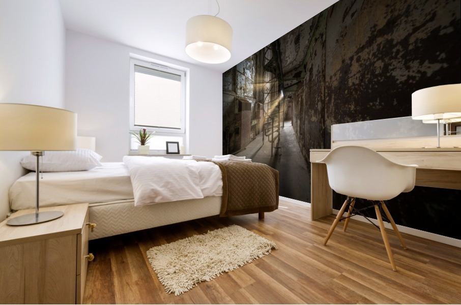 Sunstreak Stairs Mural print