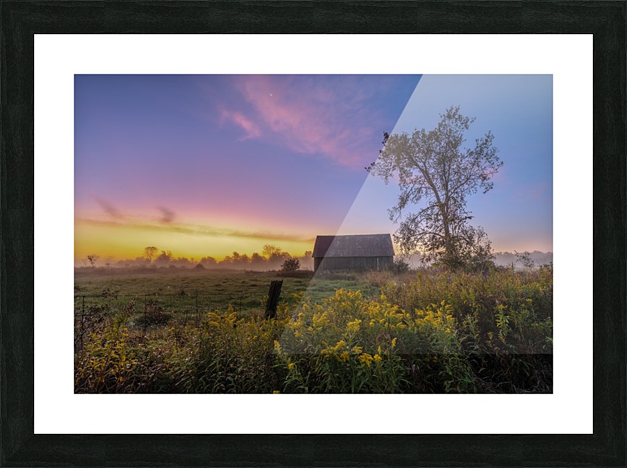 Barn at Sunrise Picture Frame print