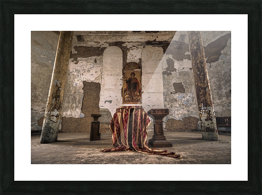 Abandoned Altar Picture Frame print