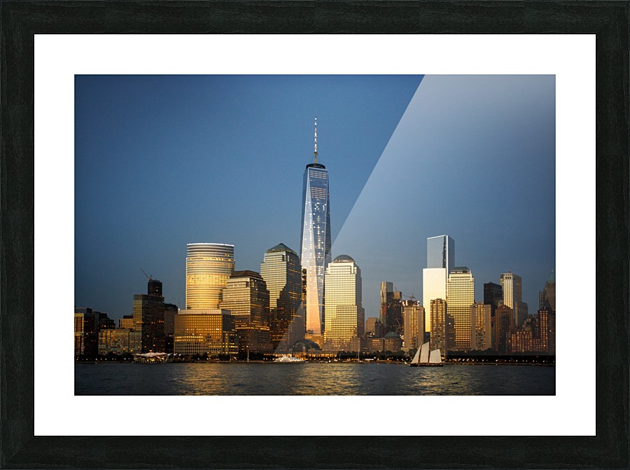 Manhatten Skyline Picture Frame print