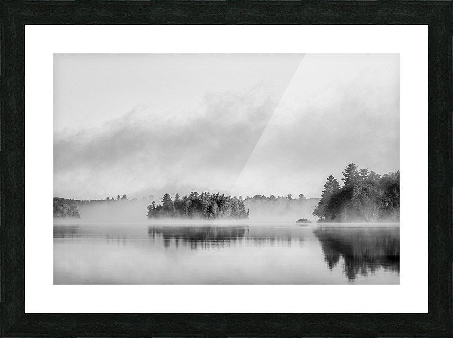 Misty Lake Picture Frame print