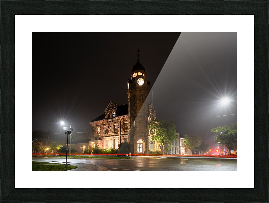 Old Post Office Picture Frame print