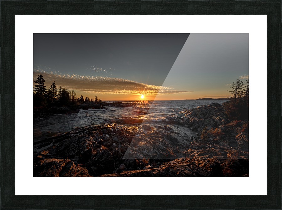 Rocky Sunset Picture Frame print