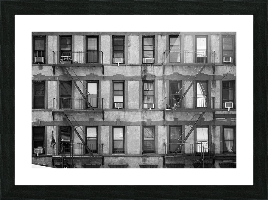 Stairwell Symetry Picture Frame print