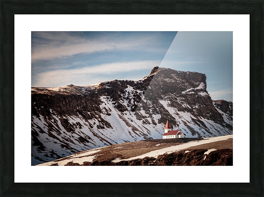 Vik Church Picture Frame print