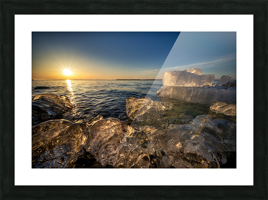 Ice Boulders Picture Frame print