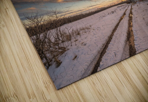 Firery Sunset Barn Dan Fleury puzzle