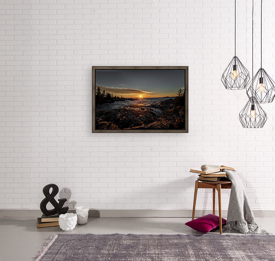 Rocky Sunset Reproduction