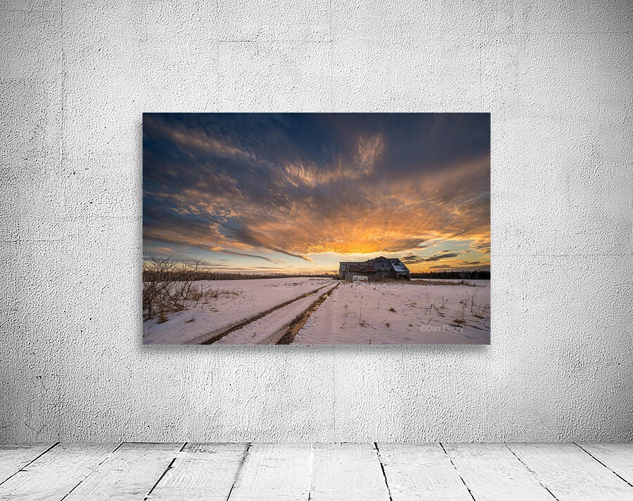 Firery Sunset Barn Wall Preview