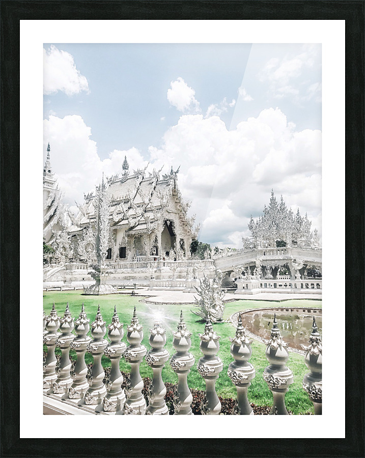White Temple Picture Frame print