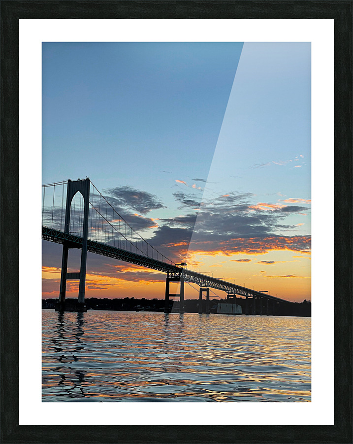 Newport Bridge Picture Frame print