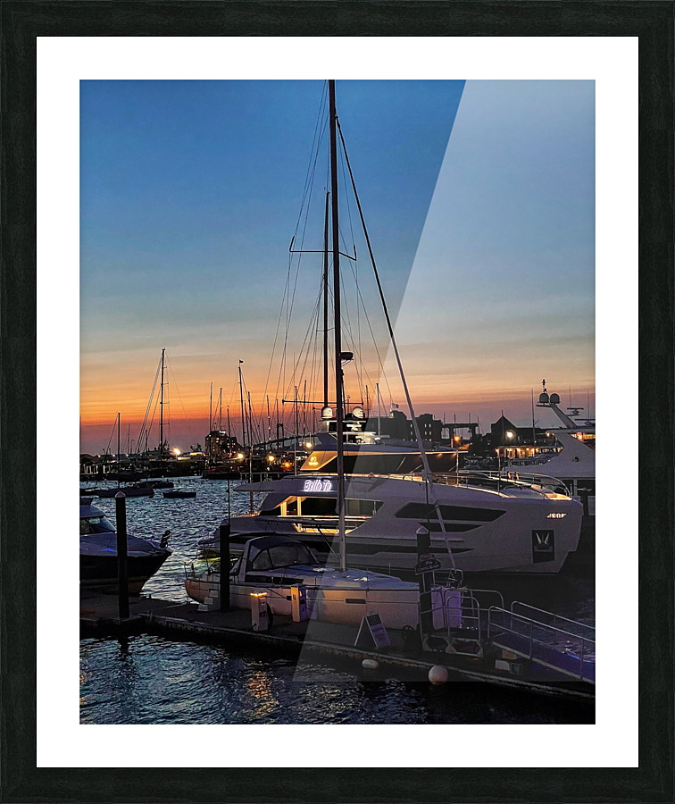 Boat in Newport Picture Frame print