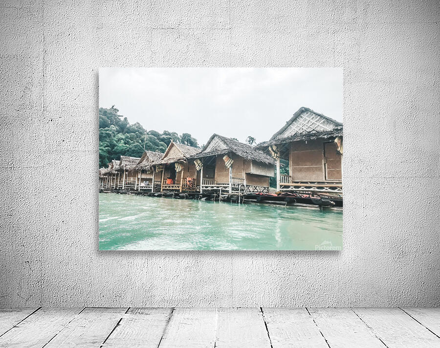 Floating Bungalows Wall Preview