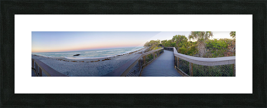 Caspersen Beach Panoramic Picture Frame print