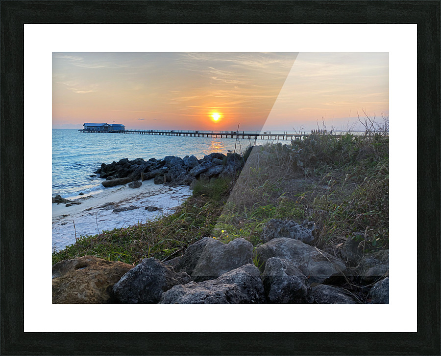 Anna Maria dock Picture Frame print