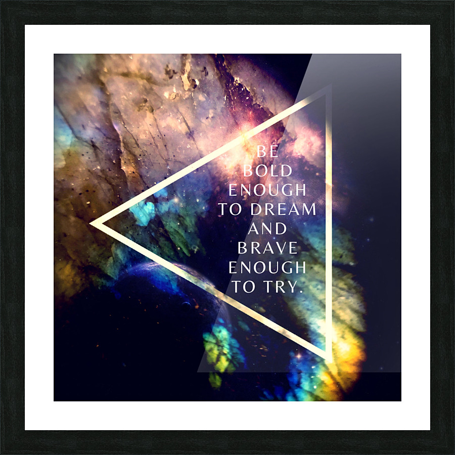 Be Brave Padawan Picture Frame print