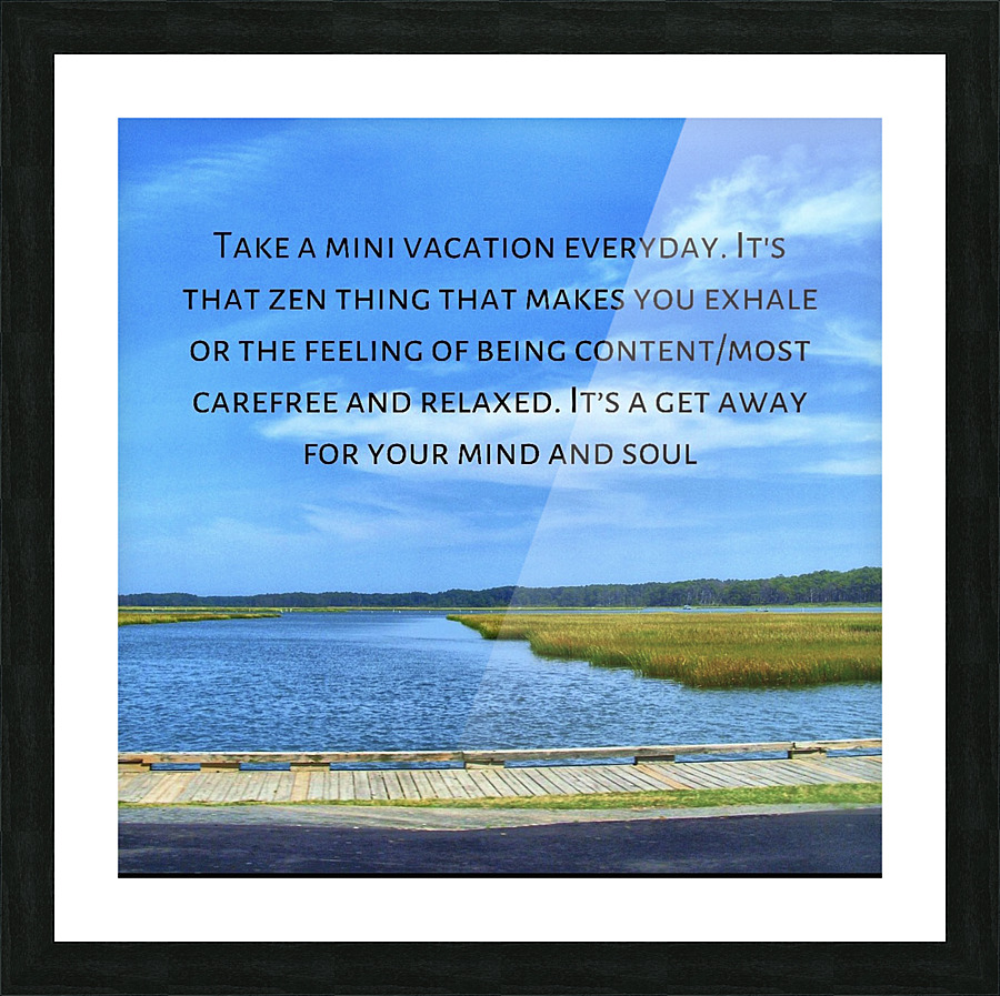 Vacation Picture Frame print