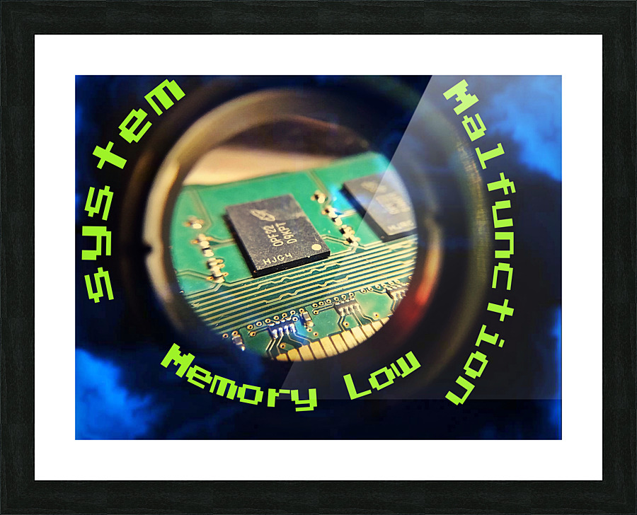 System Malfunction Picture Frame print