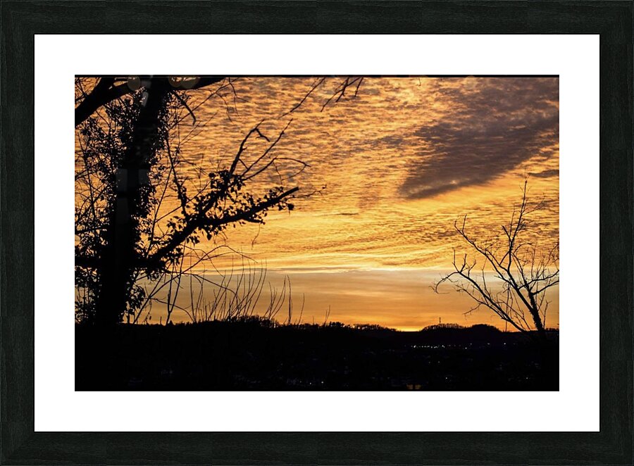 Morgantown sunset Picture Frame print