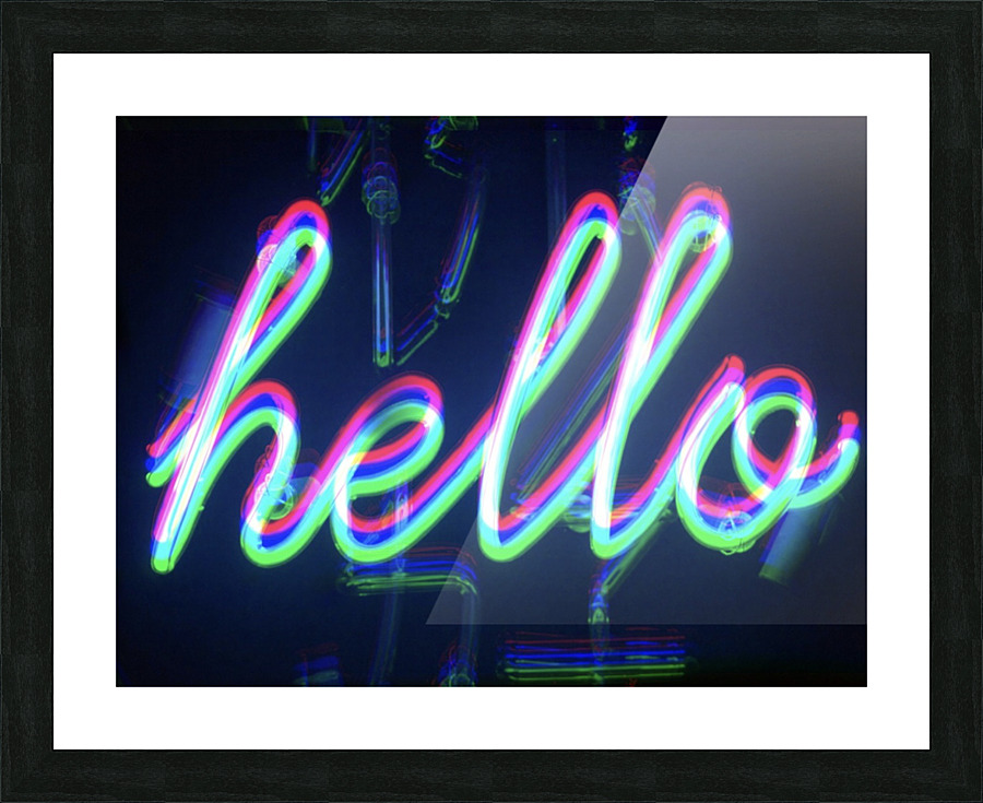 HELLO its me Picture Frame print