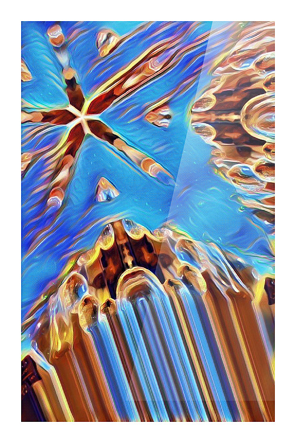 Ice Star Picture Frame print