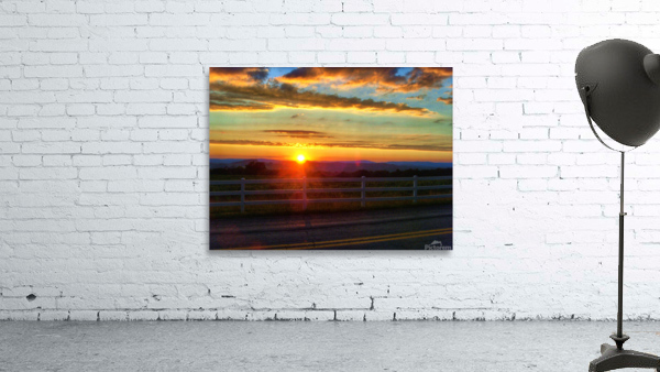 Country Roads Sunset Wall Preview