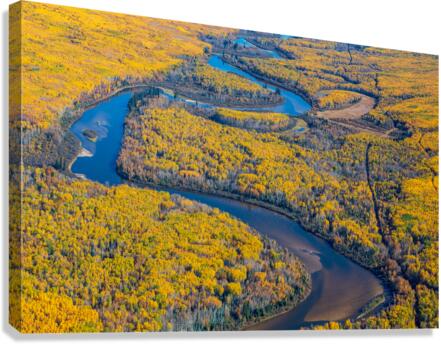 Clearwater River in Fall Canvas Print