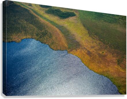 Land and Lake Canvas Print