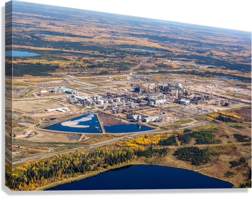 CNOOC Nexen 2014 from west. Canvas Print