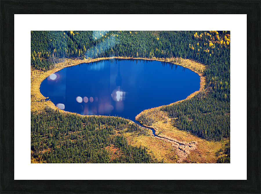 Circle Lake Picture Frame print