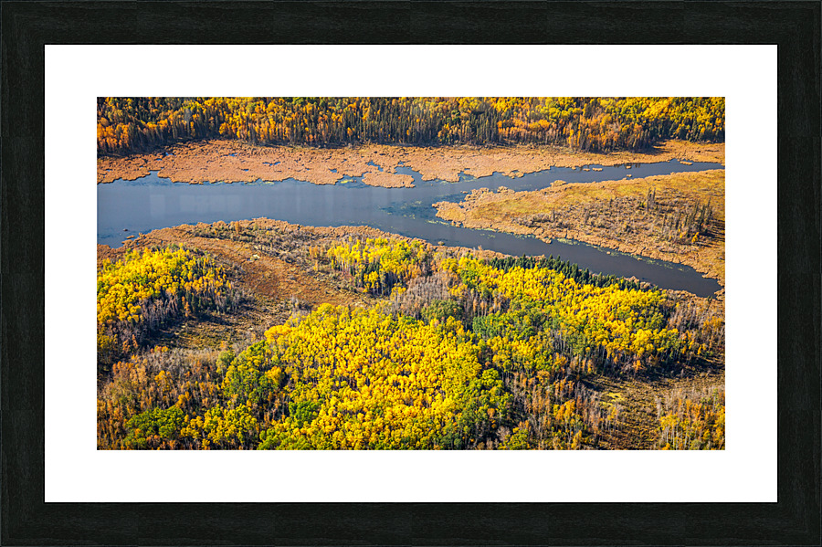 Northern Aerial Picture Frame print
