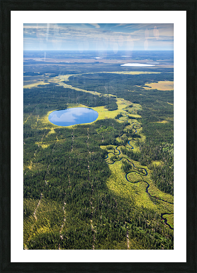 Lake Stream and Sky Picture Frame print