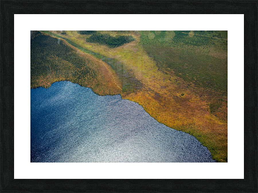 Land and Lake Picture Frame print