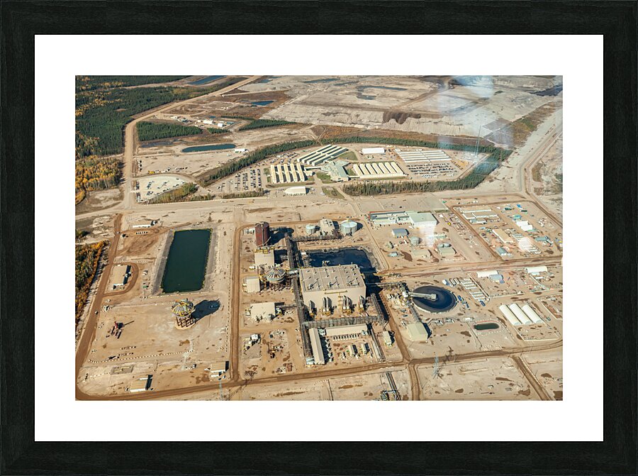 CNRL Jackpine 2014 from SE Picture Frame print