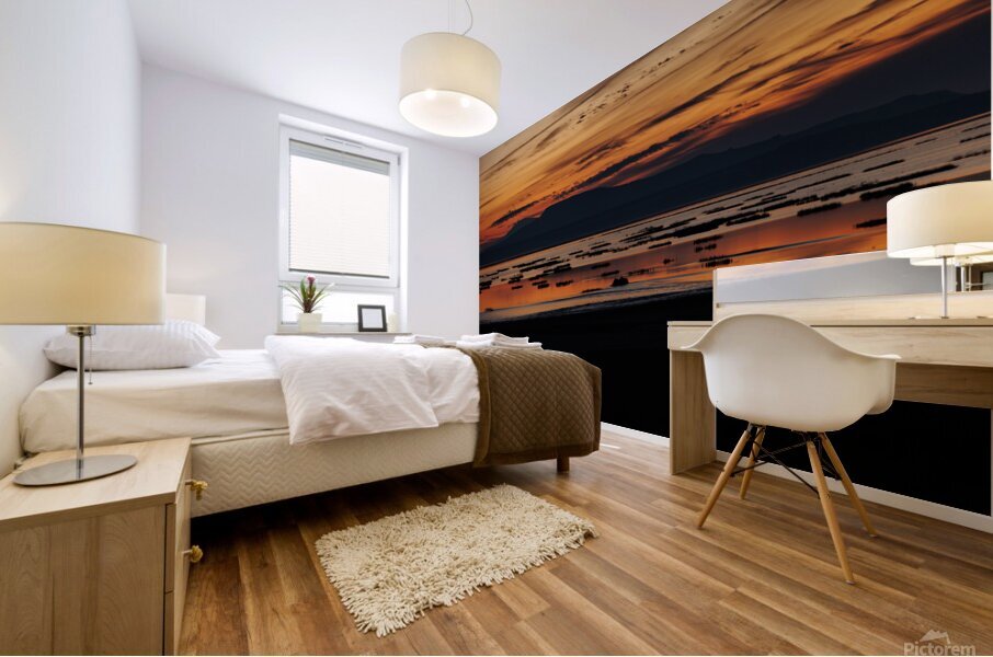 Antelope Island Sunset Mural print