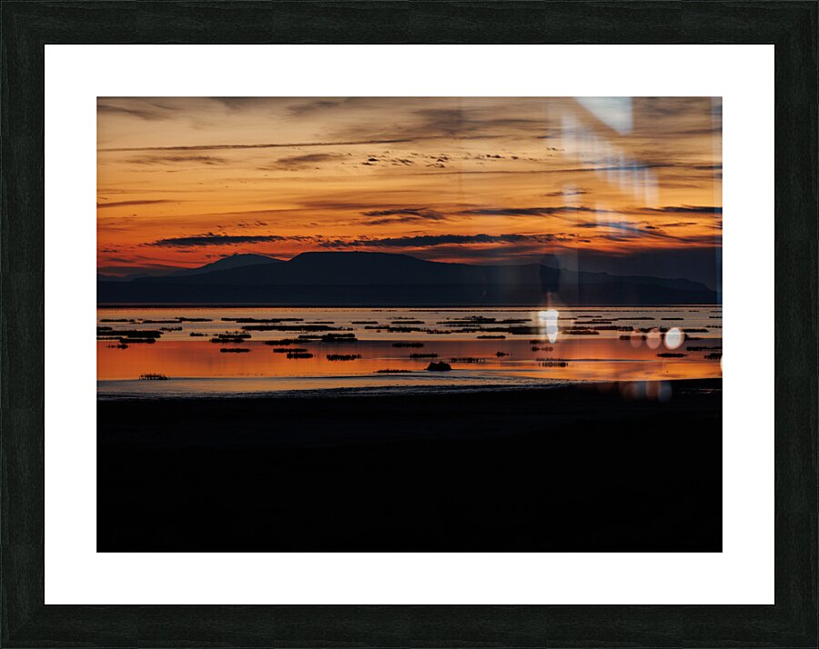 Antelope Island Sunset Picture Frame print