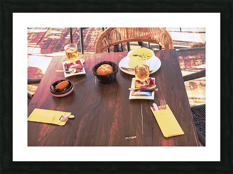 At the table Picture Frame print