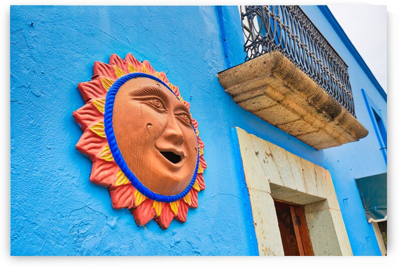 Oaxaca Scenic old city streets and colorful colonial buildings  by Elijah Lovkoff