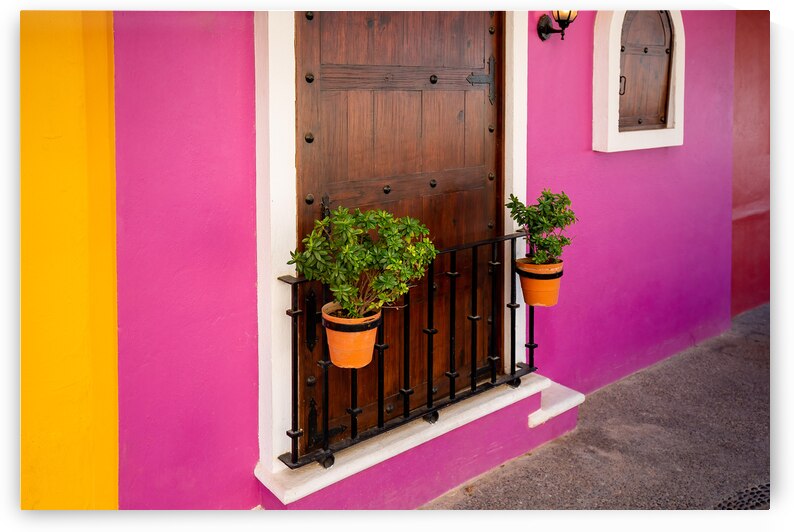Mexico Puerto Vallarta colorful streets at sunset near sea promenade Malecon and beaches by Elijah Lovkoff