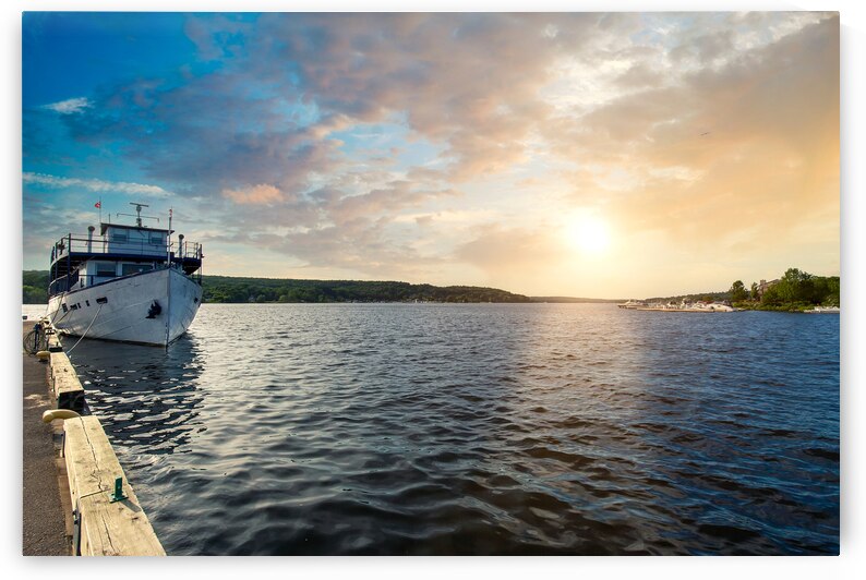 Midland town main harbor located on Georgian Bay in Simcoe County Ontario Canada by Elijah Lovkoff